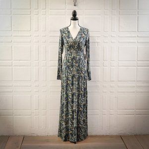 Jessica Simpson Maternity Snake Print Maxi Dress, S